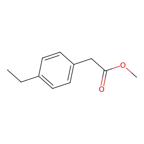 Methyl 2-(4-ethylphenyl)acetate structure