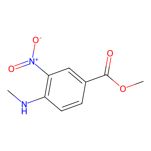 Methyl 4-(methylamino)-3-nitrobenzoate structure