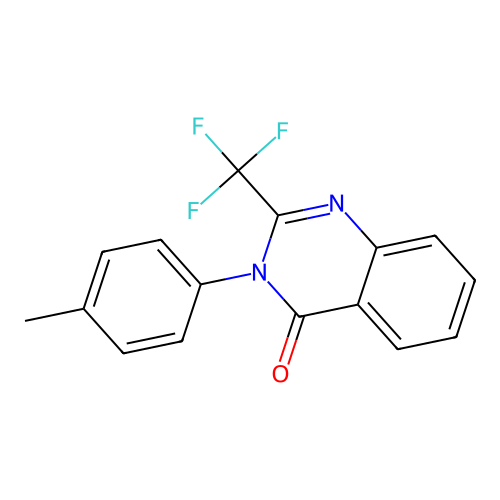 3-(4-methylphenyl)-2-(trifluoromethyl)quinazolin-4(3H)-one structure