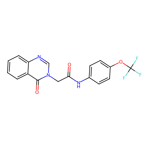 2-(4-oxoquinazolin-3(4H)-yl)-N-(4-(trifluoromethoxy)phenyl)acetamide structure