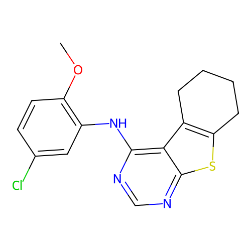 N-(5-chloro-2-methoxyphenyl)-5,6,7,8-tetrahydro-[1]benzothiolo[2,3-d]pyrimidin-4-amine structure