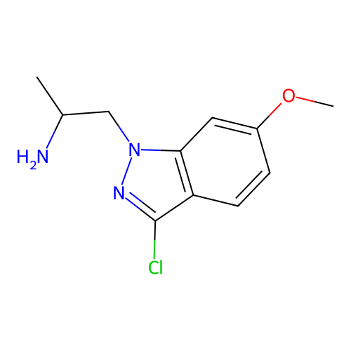 1-(3-Chloro-6-methoxyindazol-1-yl)propan-2-amine structure