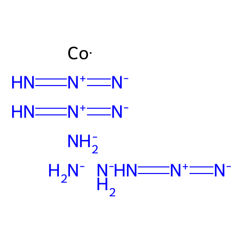 mer-Triazidotriamminecobalt(III) structure