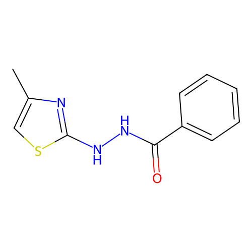 N'-(4-methyl-1,3-thiazol-2-yl)benzohydrazide structure