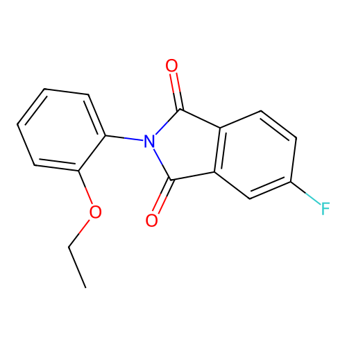 2-(2-Ethoxyphenyl)-5-fluoroisoindole-1,3-dione structure