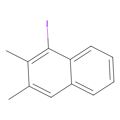 1-Iodo-2,3-dimethylnaphthalene structure
