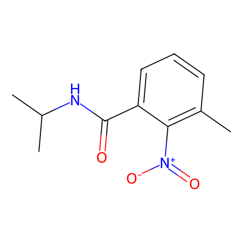 3-methyl-N-(1-methylethyl)-2-nitrobenzamide structure