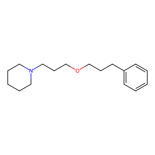 1-(3-(3-Phenylpropoxy)propyl)piperidine structure