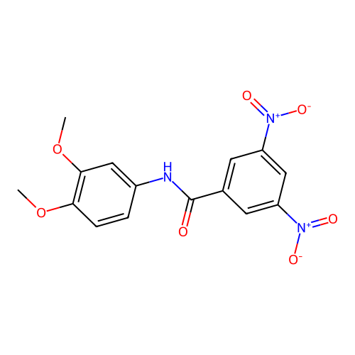 N-(3,4-dimethoxyphenyl)-3,5-dinitrobenzamide structure