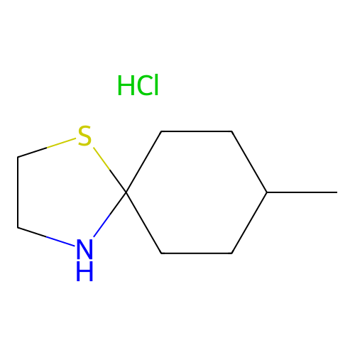 1-Thia-4-azaspiro(4.5)decane, 8-methyl-, hydrochloride structure