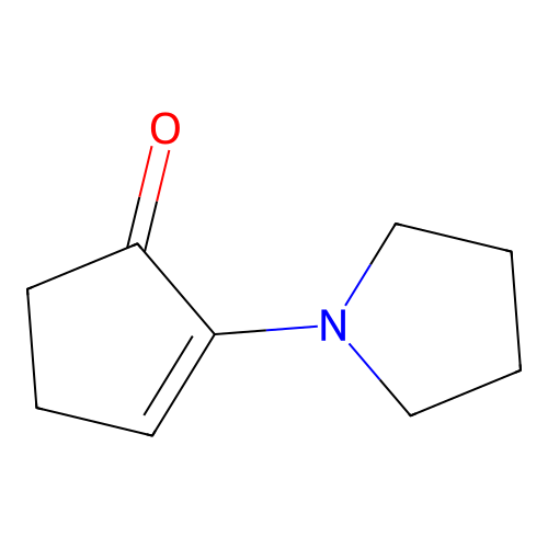 2-(1-Pyrrolidinyl)-2-cyclopenten-1-one structure