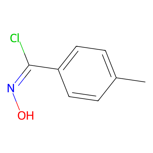 (1E)-N-hydroxy-4-methylbenzenecarboximidoyl chloride structure