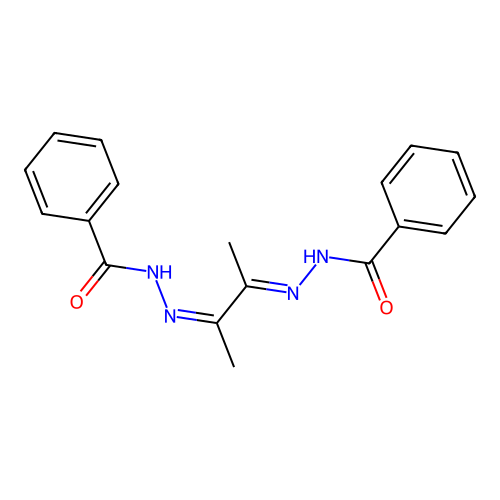 2,3-Butanedione bis-(benzoylhydrazone) structure