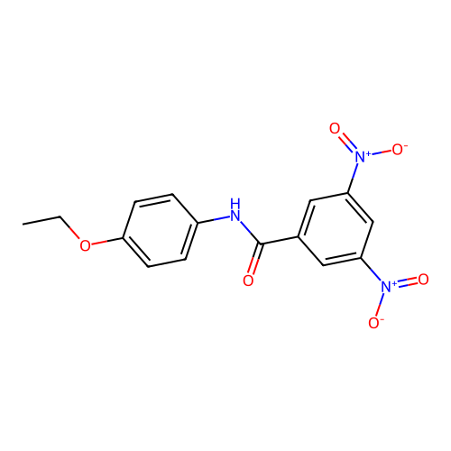 N-(4-ethoxyphenyl)-3,5-dinitrobenzamide structure