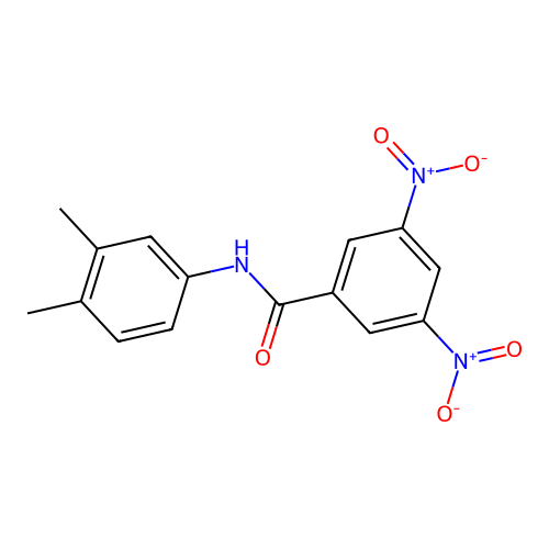 N-(3,4-dimethylphenyl)-3,5-dinitrobenzamide structure