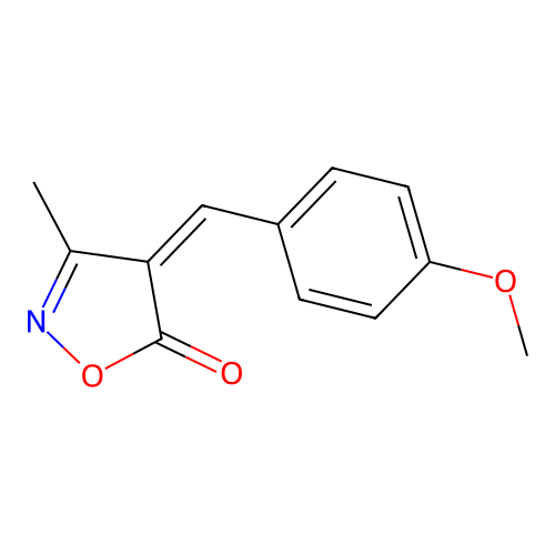 4-(4-Methoxy-benzylidene)-3-methyl-4H-isoxazol-5-one structure