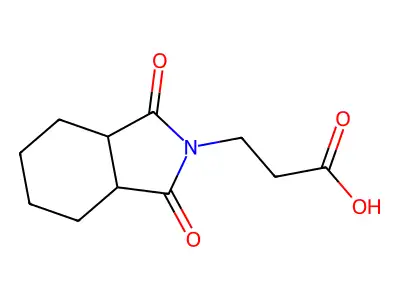3-(1,3-Dioxo-octahydro-isoindol-2-yl)-propionic acid structure
