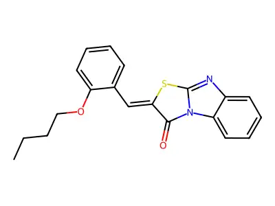 2-[(2-Butoxyphenyl)methylidene]-[1,3]thiazolo[3,2-a]benzimidazol-1-one structure