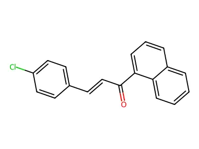 3-(4-Chlorophenyl)-1-(1-naphthyl)prop-2-en-1-one structure