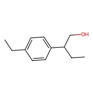 Benzeneethanol, beta,4-diethyl- structure