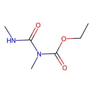 ethyl N-methyl-N-(methylcarbamoyl)carbamate structure
