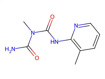Imidodicarbonic diamide, N,2-dimethyl-N'-2-pyridinyl- structure