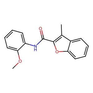 N-(2-methoxyphenyl)-3-methyl-1-benzofuran-2-carboxamide structure