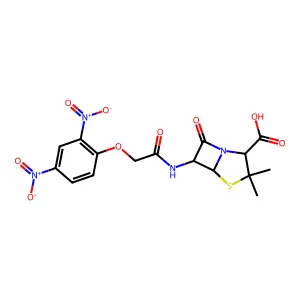 2,4-Dinitrophenoxymethylpenicillin structure