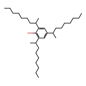 Phenol, 2,4,6-tris(1-methyloctyl)- structure
