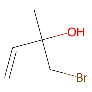 1-Bromo-2-methylbut-3-en-2-ol structure