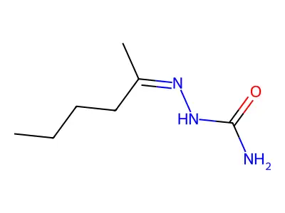Butylmethylketone semicarbazone structure
