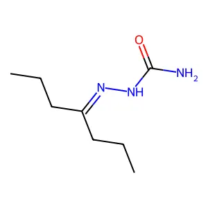 4-Heptanone, semicarbazone structure