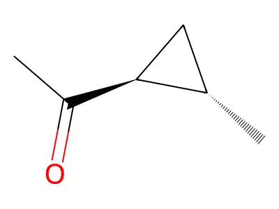 1-[(1S,2S)-2-methylcyclopropyl]ethanone structure