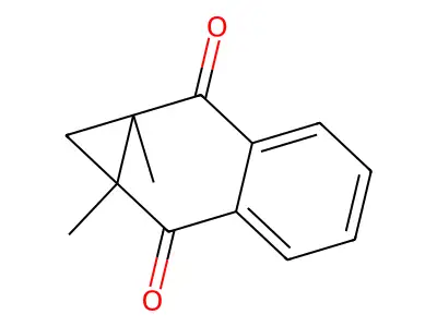 1A,7A-Dimethyl-1A,7A-dihydro-1H-cyclopropa(B)naphthalene-2,7-dione structure