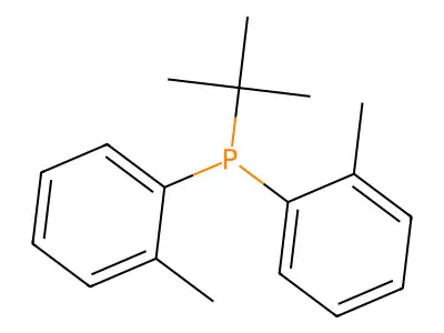 Phosphine, (1,1-dimethylethyl)bis(2-methylphenyl)- structure