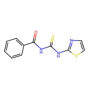 N-(1,3-thiazol-2-ylcarbamothioyl)benzamide structure