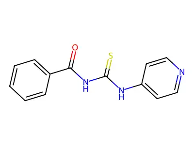 N-[(4-Pyridinylamino)thioxomethyl]benzamide structure