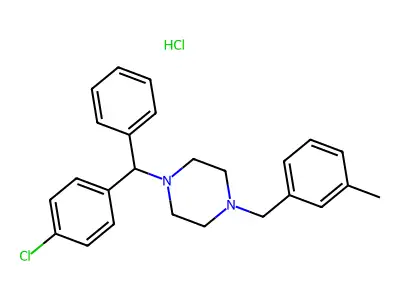 Meclizine Monohydrochloride structure