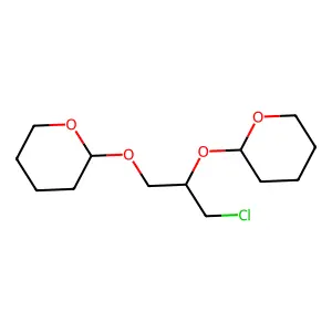 1-Chloro-2,3-bis(tetrahydropyran-2-yloxy)propane structure