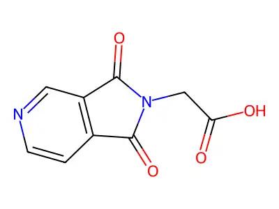 2-{1,3-dioxo-1H,2H,3H-pyrrolo[3,4-c]pyridin-2-yl}acetic acid structure