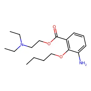 美布卡因 structure