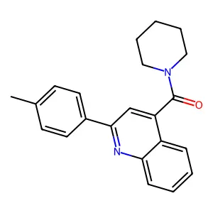 2-(4-Methylphenyl)-4-(1-piperidinylcarbonyl)quinoline structure