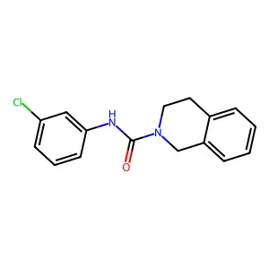 N-(3-Chlorophenyl)-3,4-dihydro-2(1H)-isoquinolinecarboxamide structure