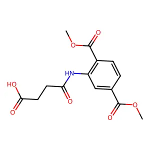 4-[2,5-Bis(methoxycarbonyl)anilino]-4-oxobutanoic acid structure