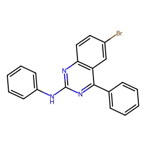 6-bromo-N,4-diphenylquinazolin-2-amine structure