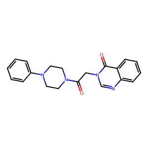 3-[2-Oxo-2-(4-phenylpiperazin-1-yl)ethyl]quinazolin-4-one structure