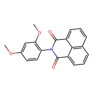 2-(2,4-dimethoxyphenyl)-1H-benzo[de]isoquinoline-1,3(2H)-dione structure