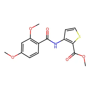 Methyl 3-[(2,4-dimethoxybenzoyl)amino]-2-thiophenecarboxylate structure