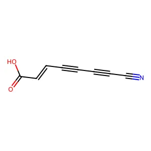 7-氰基-2-庚烯-4,6-二炔酸 structure