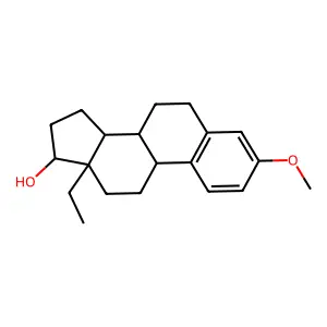 (17beta)-13-Ethyl-3-methoxygona-1,3,5(10)-trien-17-ol structure